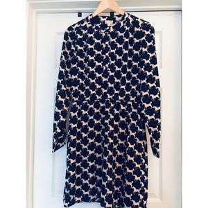 Print Long Sleeve Dress